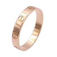 Cartier 卡地亞 Mini Love #59 戒指 18K玫瑰金 B4085200