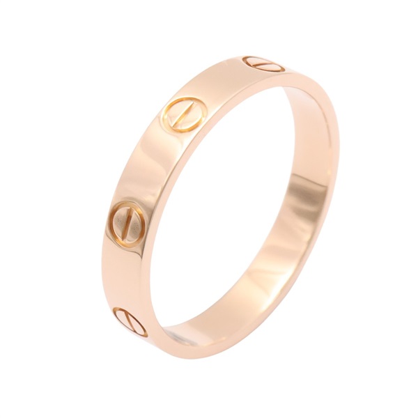 Cartier 卡地亞 Mini Love 戒指 #57 18K玫瑰金 B4085200