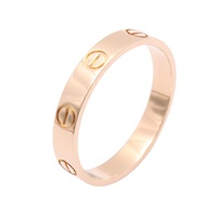 Cartier 卡地亞 Mini Love 戒指 #57 18K玫瑰金 B4085200