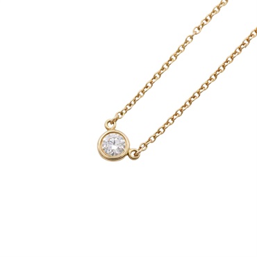 Tiffany & Co 蒂芬妮 By The Yard 1PD 項鍊 18K 黃金 鑽石