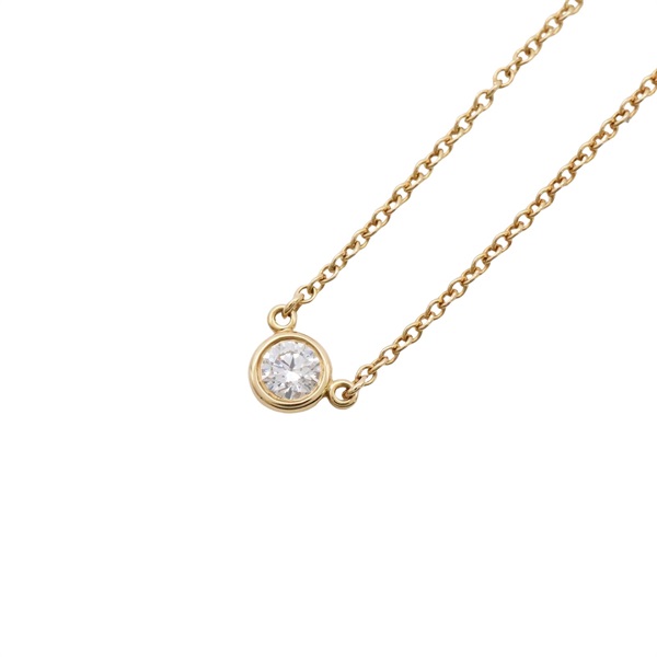 Tiffany & Co 蒂芬妮 By The Yard 1PD 項鍊 18K 黃金 鑽石