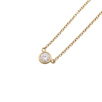 Tiffany & Co 蒂芬妮 By The Yard 1PD 項鍊 18K 黃金 鑽石