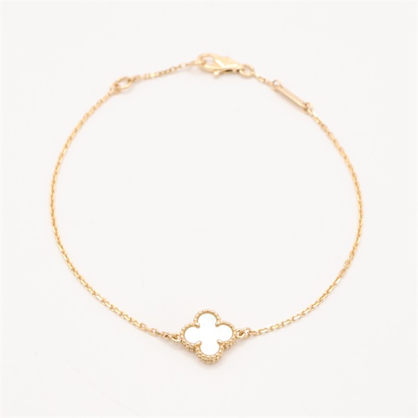 Van Cleef & Arpels 梵克雅寶 Sweet Alhambra 手鍊 18K黃金 珍珠母貝 VCARF68800