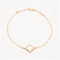 Van Cleef & Arpels 梵克雅寶 Sweet Alhambra 手鍊 18K黃金 珍珠母貝 VCARF68800