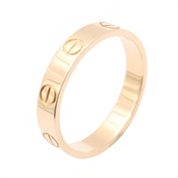 Cartier 卡地亞 Mini Love 戒指 #53 18K黃金 B4085000