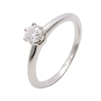 Tiffany & Co 蒂芬妮 Solitaire #50 戒指  PT950鉑金 鑽石