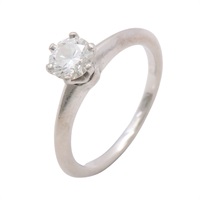 Tiffany ＆ Co 蒂芬妮 Solitaire #47 戒指  PT950鉑金 鑽石