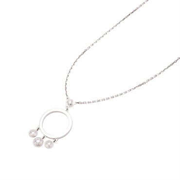 Cartier 卡地亞 Legers Drop 4PD 項鍊 18K白金 鑽石 B3045100