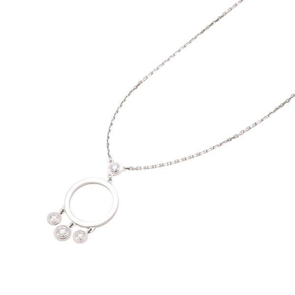 Cartier 卡地亞 Legers Drop 4PD 項鍊 18K白金 鑽石 B3045100