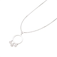 Cartier 卡地亞 Legers Drop 4PD 項鍊 18K白金 鑽石 B3045100