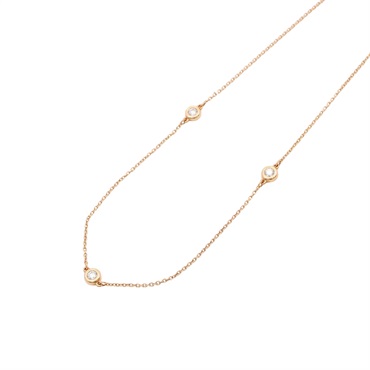 Tiffany ＆ Co 蒂芬妮 By The Yard 3PD 項鍊 18K玫瑰金 鑽石 60140785