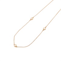 Tiffany ＆ Co 蒂芬妮 By The Yard 3PD 項鍊 18K玫瑰金 鑽石 60140785