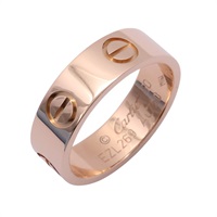 Cartier 卡地亞 Love 戒指 #50 18K玫瑰金 B4084800