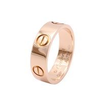 Cartier 卡地亞 Love 戒指 #51 18K玫瑰金 B4084800