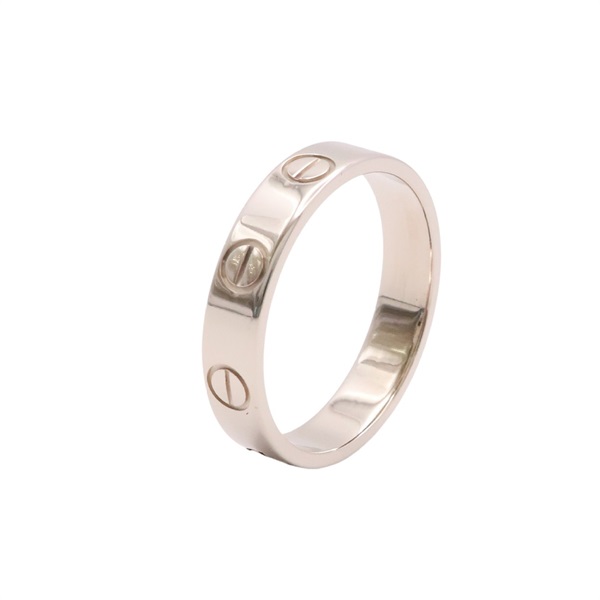Cartier 卡地亞 Mini Love 戒指 #49 K18白金 B4085100