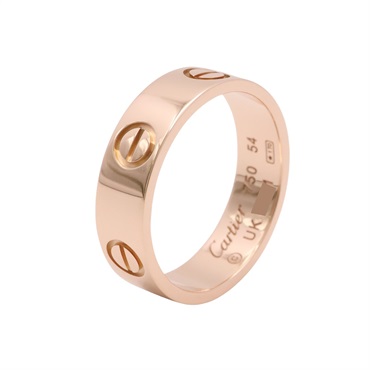 Cartier 卡地亞 Love 戒指 #54 18K玫瑰金 B4084800