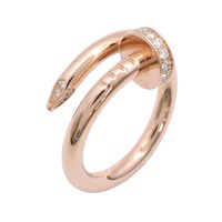 Cartier 卡地亞 Juste un Clou 戒指 49 18K玫瑰金 鑽石 B4094800