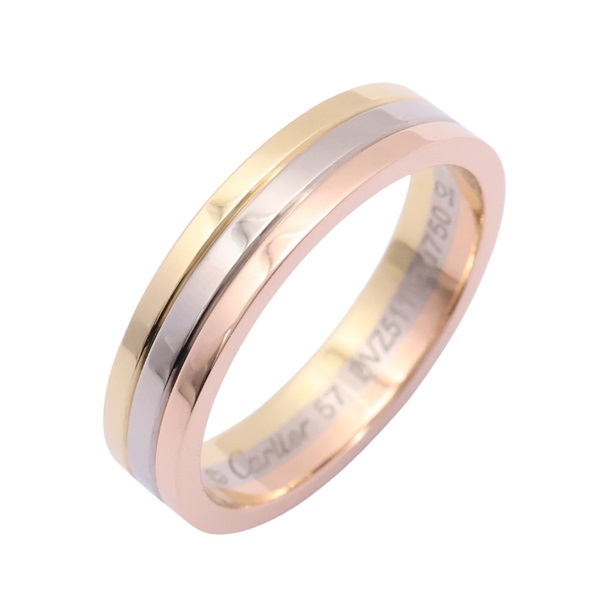 Cartier 卡地亞 Vendome 戒指 57 18K 三色三金