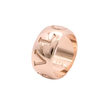 BVLGARI 寶格麗 Monologo 戒指 #52 18K玫瑰金