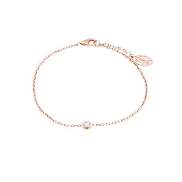 Cartier 卡地亞 d'Amour 手鏈 18K玫瑰金 鑽石 B6040300