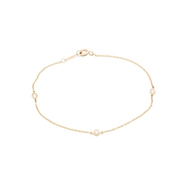 Tiffany ＆ Co 蒂芬妮 By The Yard 手鍊 18K黃金 3PD鑽石