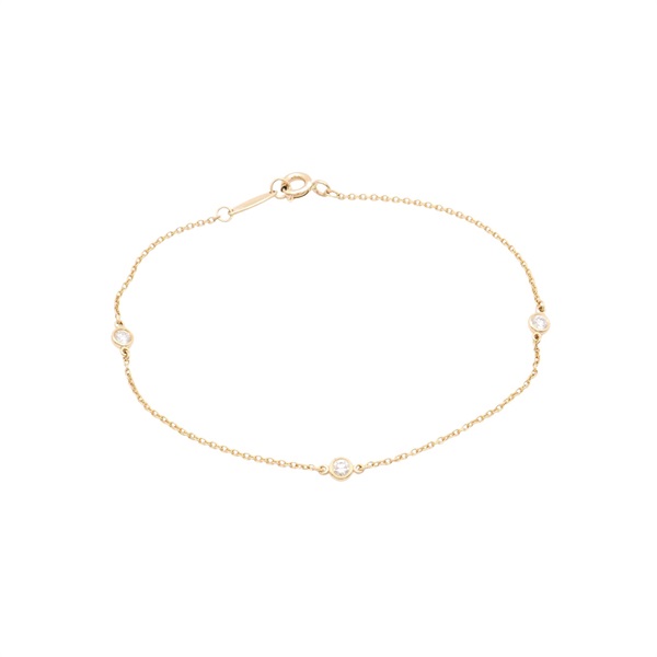 Tiffany ＆ Co 蒂芬妮 By The Yard 手鍊 18K黃金 3PD鑽石