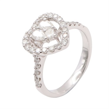 JEWELRY 無品牌珠寶 戒指 #51 鑽石 18K白金 Diamond 3.9g