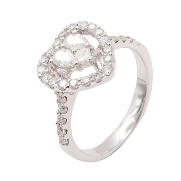 JEWELRY 無品牌珠寶 戒指 #51 鑽石 18K白金 Diamond 3.9g