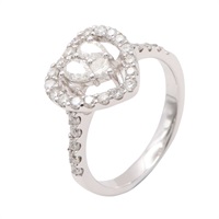 JEWELRY 無品牌珠寶 戒指 #51 鑽石 18K白金 Diamond 3.9g