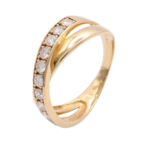 JEWELRY 無品牌珠寶 鑽石 戒指 18K黃金 Diamond 3.44g
