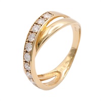 JEWELRY 無品牌珠寶 鑽石 戒指 18K黃金 Diamond 3.44g