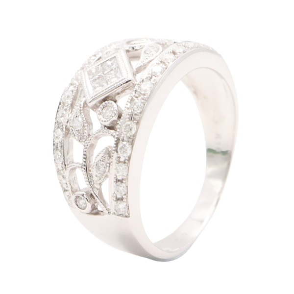 JEWELRY 無品牌珠寶 戒指 18K白金 鑽石 Diamond 4.48g