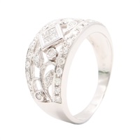 JEWELRY 無品牌珠寶 戒指 18K白金 鑽石 Diamond 4.48g