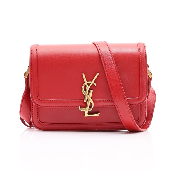 SAINT LAURENT YSL 聖羅蘭 Solferino 肩背包 紅色 牛皮 634306