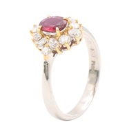JEWELRY 無品牌珠寶 戒指 18K黃金/PT900 紅寶石