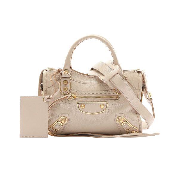 BALENCIAGA 巴黎世家 Le city 兩用包 淺褐色 牛皮 390160