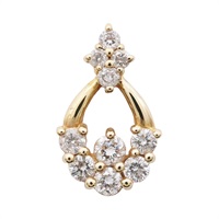 JEWELRY 無品牌珠寶 鑽石 吊墜 18K黃金 Diamond 1.34g