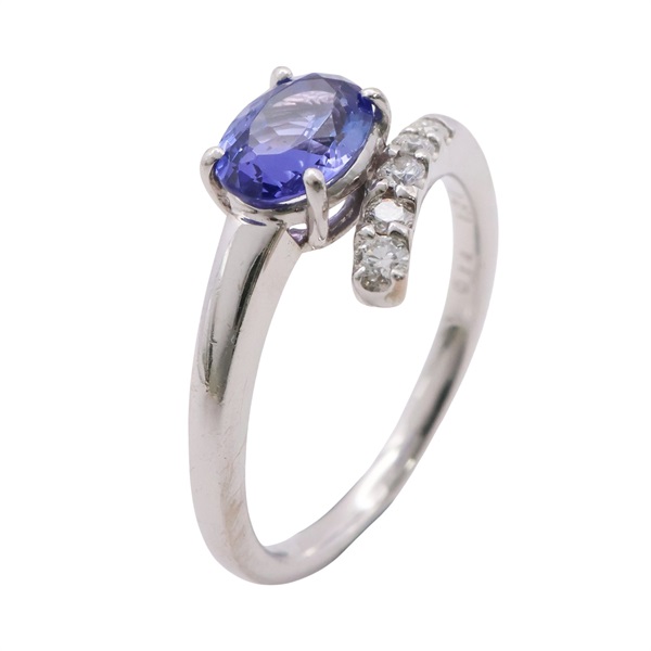 JEWELRY 無品牌珠寶 坦桑石 戒指 18K白金 Tanzanite 4.3g