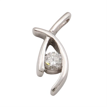 JEWELRY 無品牌珠寶 墜飾 PT900鉑金 鑽石 Diamond 1.94g