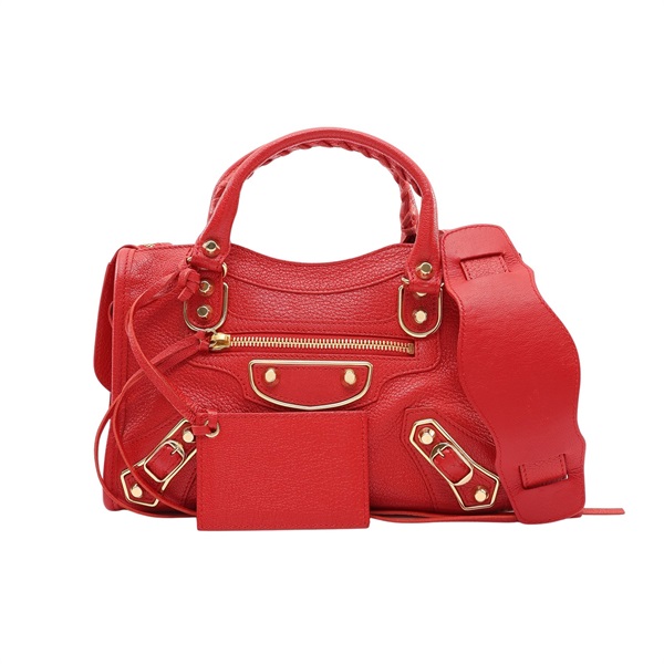 BALENCIAGA 巴黎世家 Le City 兩用包 紅色 牛皮 390160