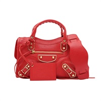 BALENCIAGA 巴黎世家 Le City 兩用包 紅色 牛皮 390160