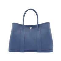 HERMES 愛馬仕 Garden Party 30 花園包 手提包 瑪瑙藍 Negonda 牛皮 C刻 H051568CK