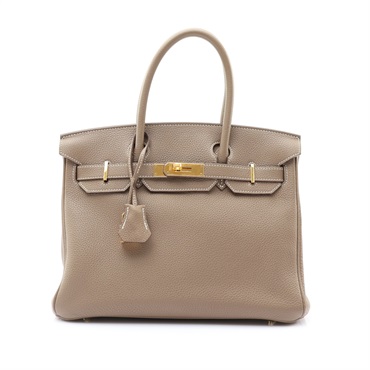 HERMES 愛馬仕 大象灰 Togo牛皮 Birkin 30 柏金包 手提包 X刻 金釦