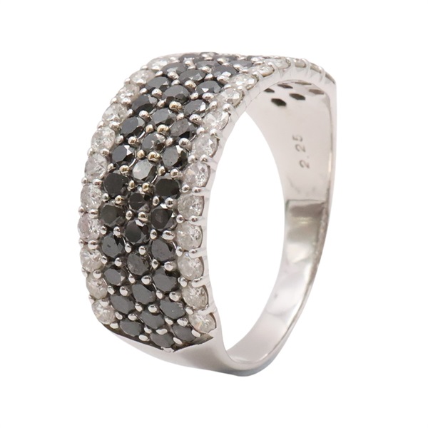 JEWELRY 無品牌珠寶 BK Diamond Five-Row 戒指 18K白金 Diamond 5.26g