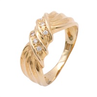 JEWELRY 無品牌珠寶 戒指 #52 鑽石 18K黃金 Diamond 3.52g