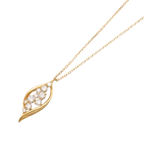 JEWELRY 無品牌珠寶 Marquise 項鍊 鑽石 18K黃金 Diamond 2.7g
