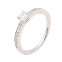 JEWELRY 無品牌珠寶 Half-Eternity 戒指 #54 鑽石 PT900鉑金 Diamond 3.8g