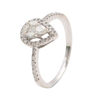 JEWELRY 無品牌珠寶 戒指 18K白金 Diamond  2.4g