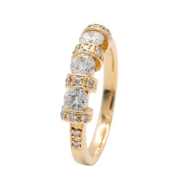 JEWELRY 無品牌珠寶 戒指 18K黃金 鑽石 Diamond  3.65g
