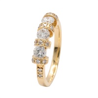 JEWELRY 無品牌珠寶 戒指 18K黃金 鑽石 Diamond  3.65g